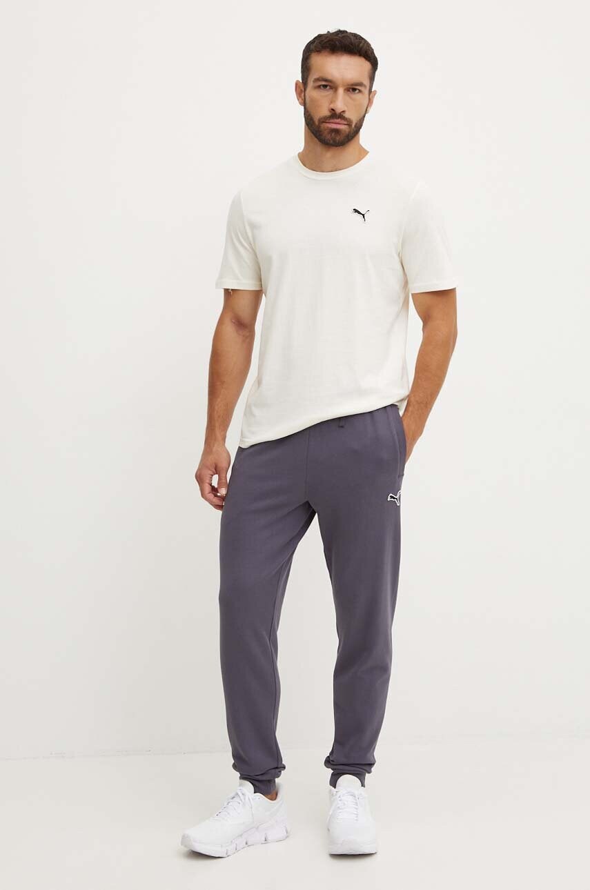 Бавовняна футболка Puma BETTER ESSENTIALS чоловіча колір білий однотонна 675977