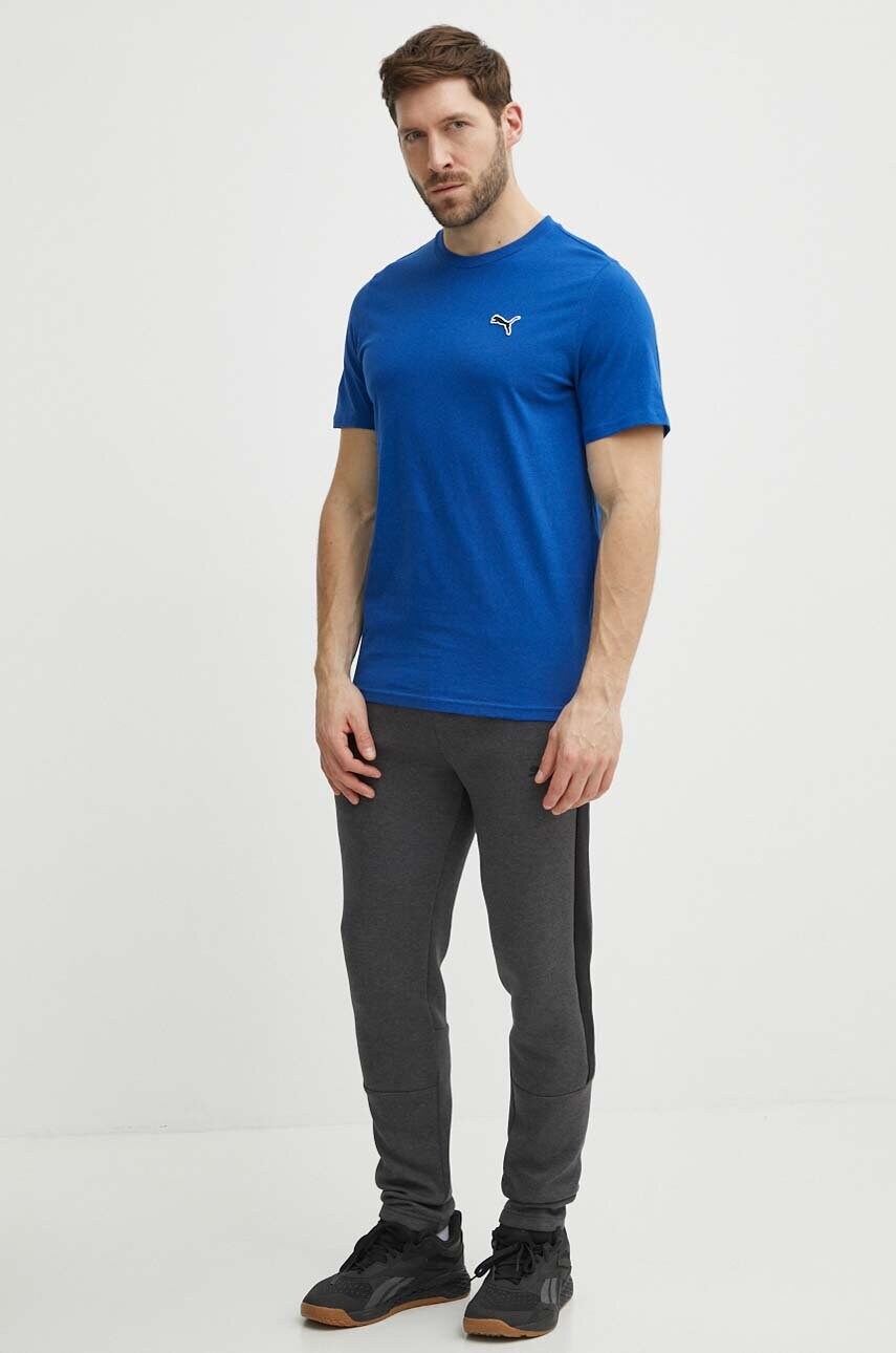 Бавовняна футболка Puma BETTER ESSENTIALS чоловіча колір синій однотонна 675977