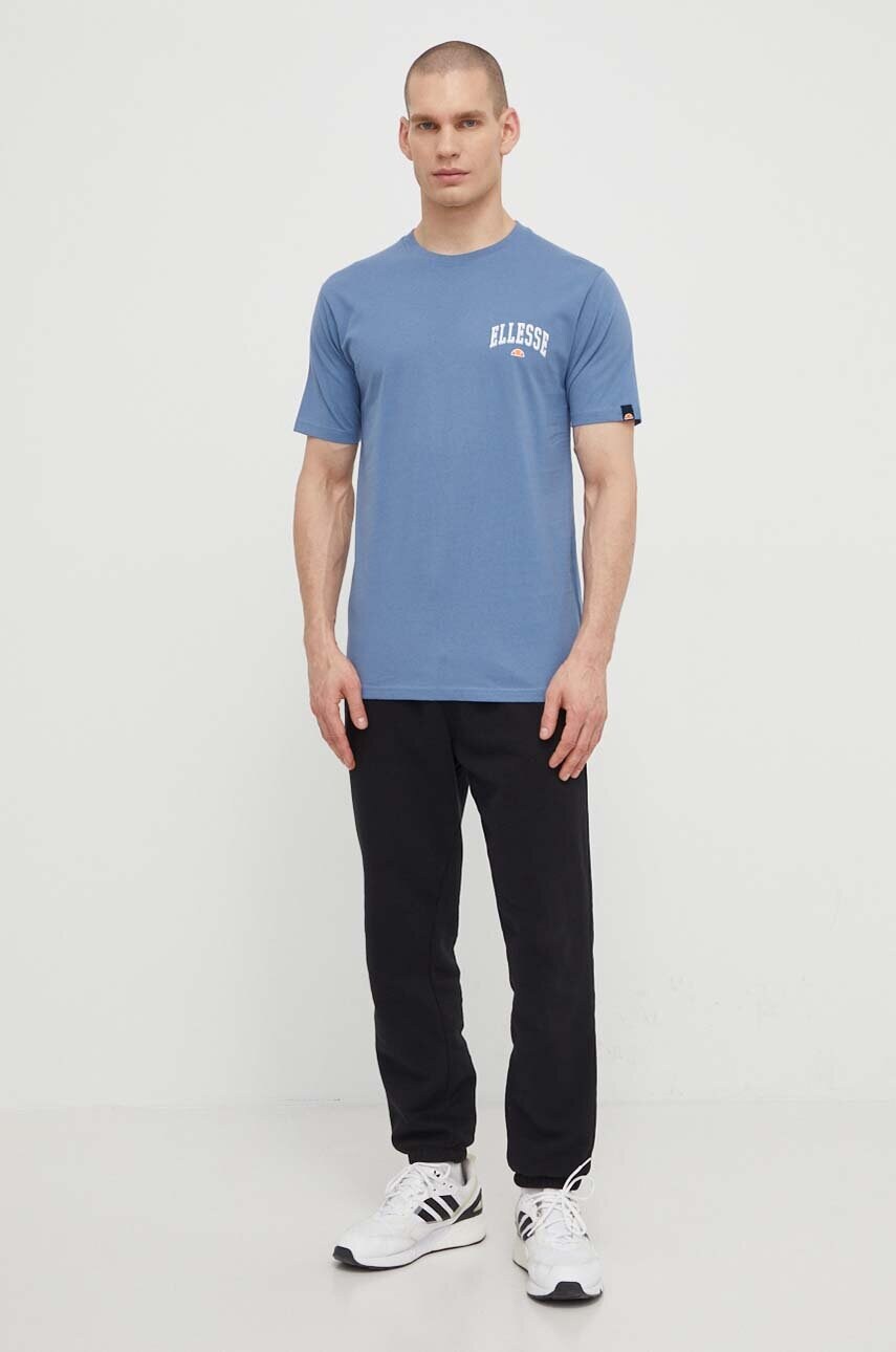 Бавовняна футболка Ellesse Harvardo T-Shirt чоловіча з принтом SHV20245