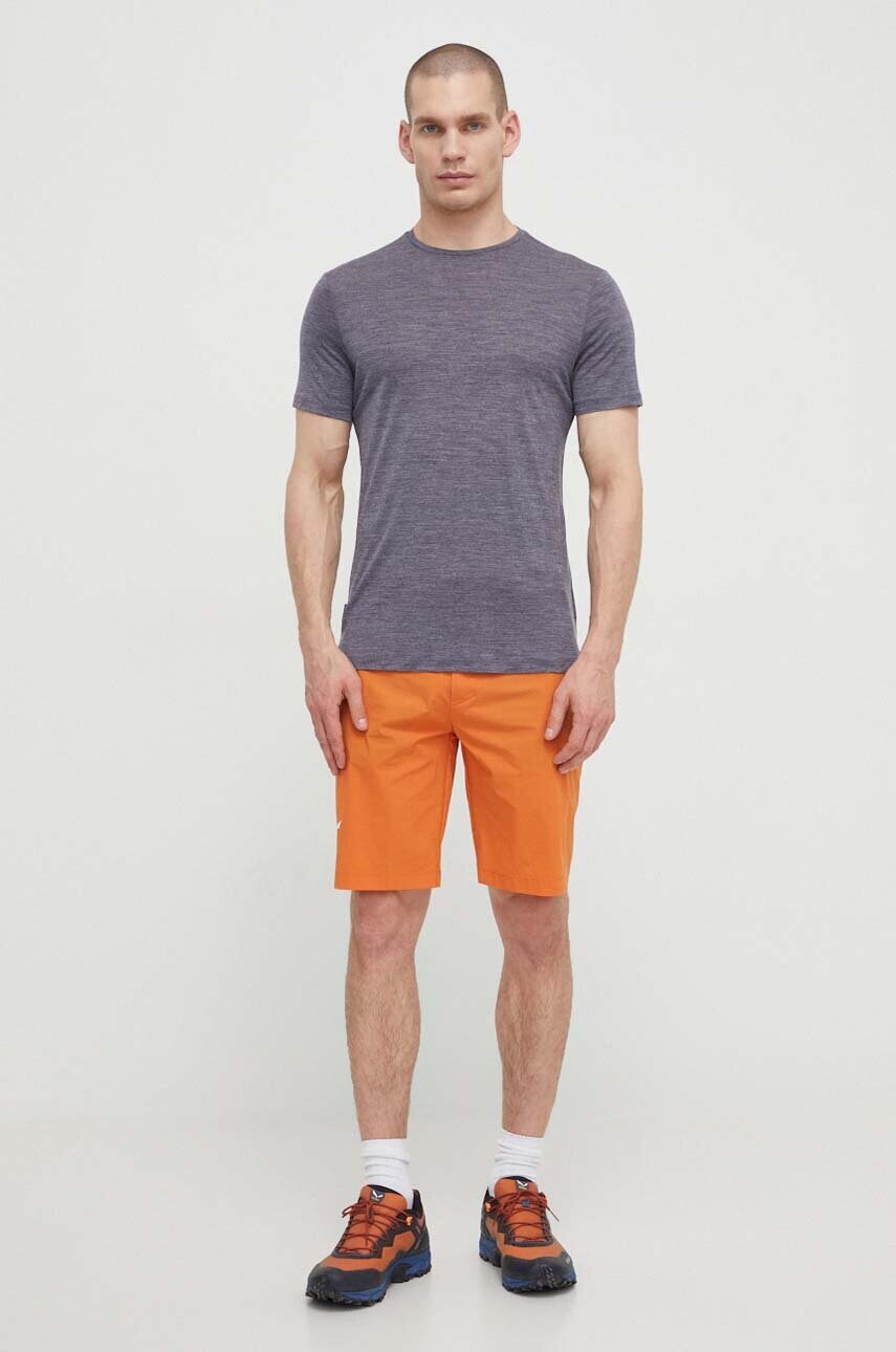 Спортивна футболка Icebreaker 125 Cool-Lite Merino Blend Sphere III колір синій меланж