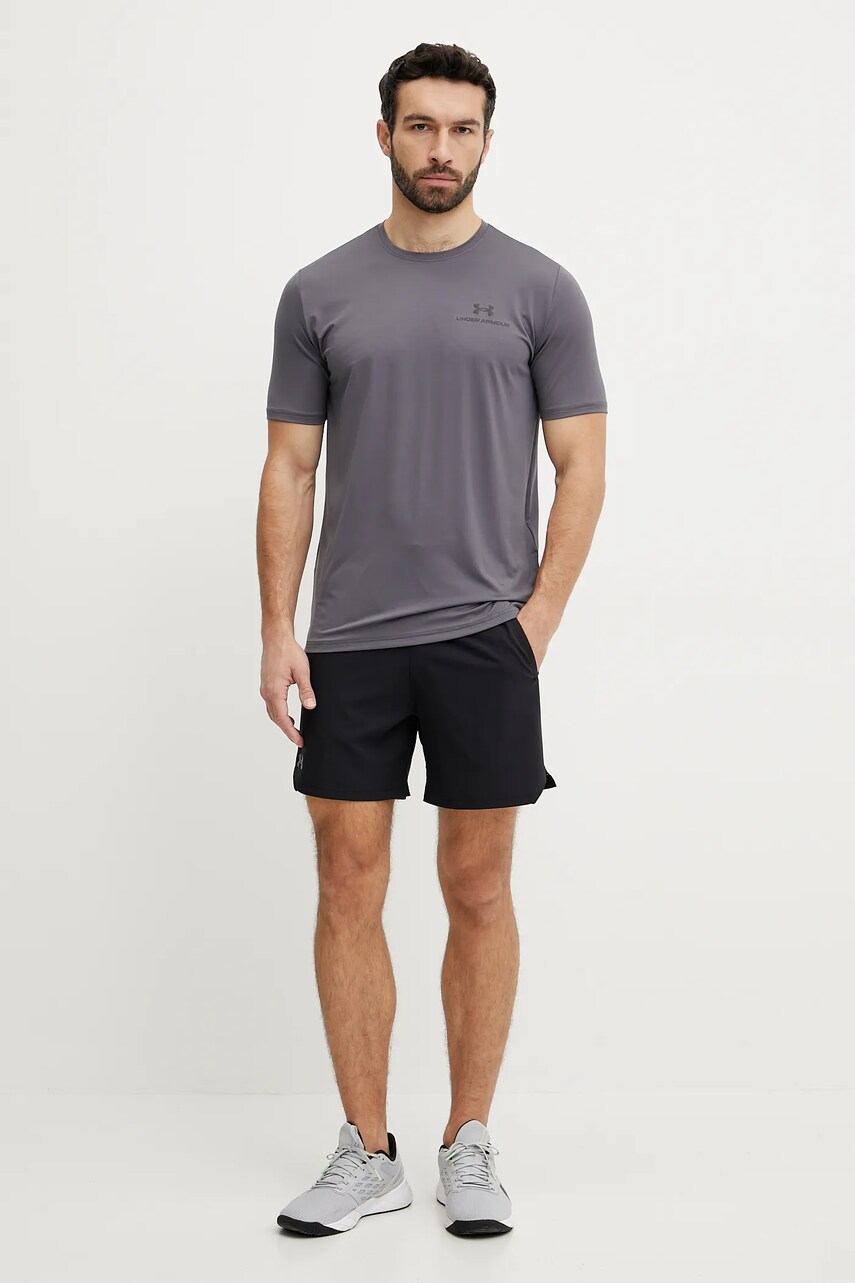 Тренувальна футболка Under Armour Rush Energy колір сірий однотонна 1383973
