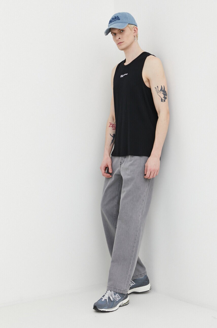 Футболка Karl Lagerfeld Jeans чоловічий колір чорний