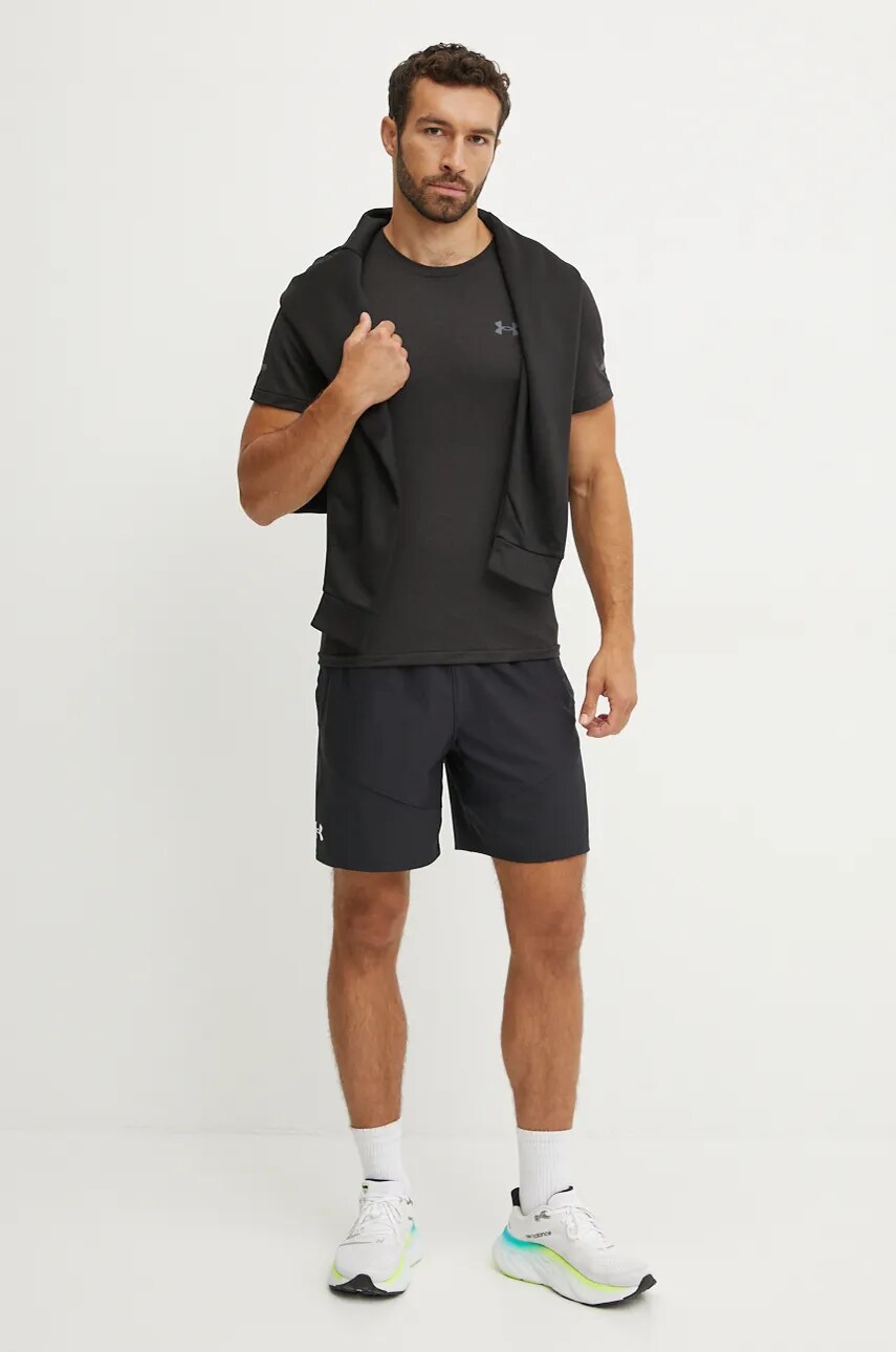 Бігова футболка Under Armour Seamless Stride колір зелений візерунок 1375692
