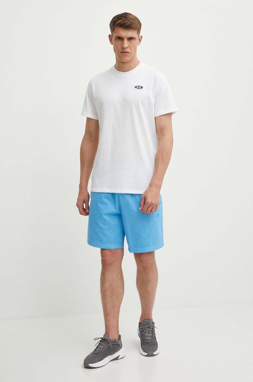 Футболка Under Armour чоловічий колір білий однотонний