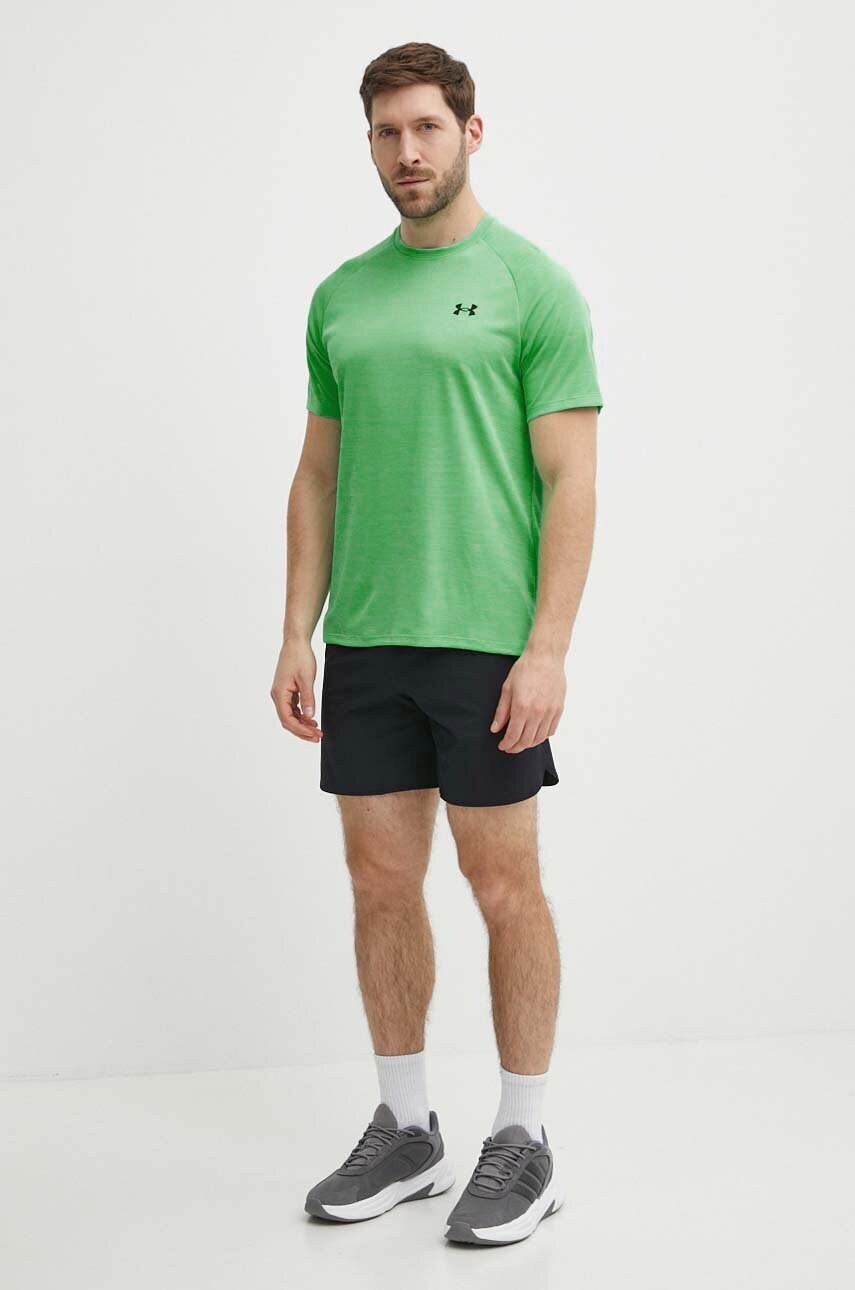 Тренувальна футболка Under Armour Tech Textured колір зелений меланж