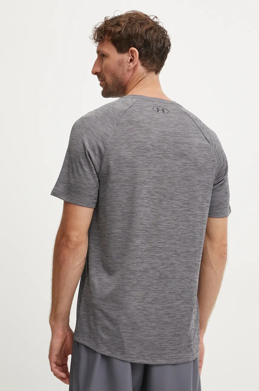 Тренувальна футболка Under Armour Tech Textured колір сірий меланж