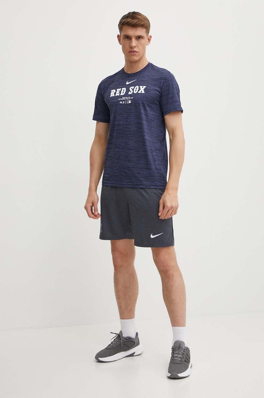 Футболка Nike Boston Red Sox чоловіча колір синій з принтом