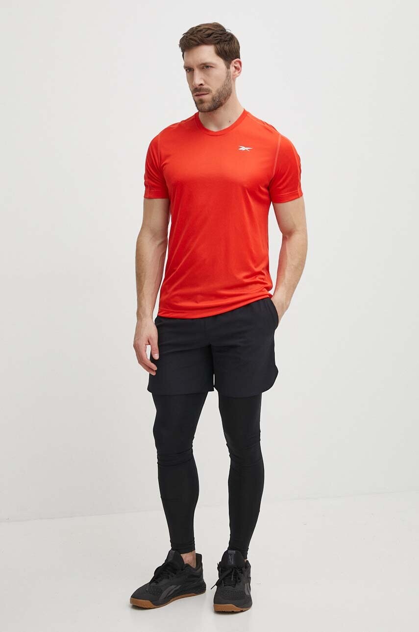 Тренувальна футболка Reebok Identity Training колір червоний однотонна 100076456