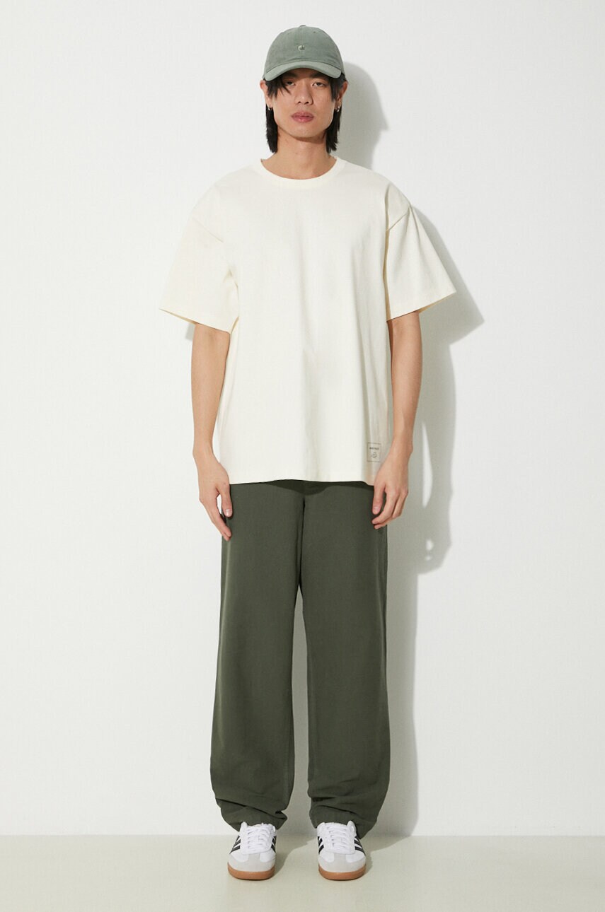 Бавовняна футболка Norse Projects Simon Loose Printed чоловіча колір бежевий з принтом N01.0656.0957