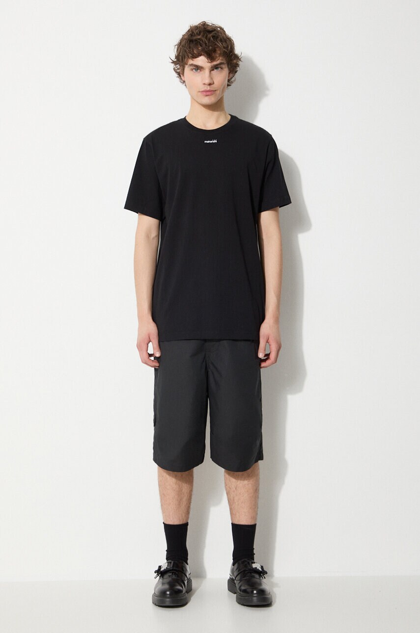 Бавовняна футболка Maharishi Micro Maharishi чоловіча колір чорний однотонна 1307.BLACK