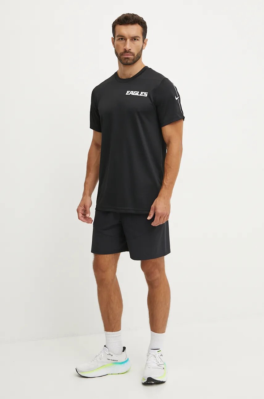 Тренувальна футболка Nike Philadelphia Eagles колір чорний з принтом 02ES-093N-86-K0Z