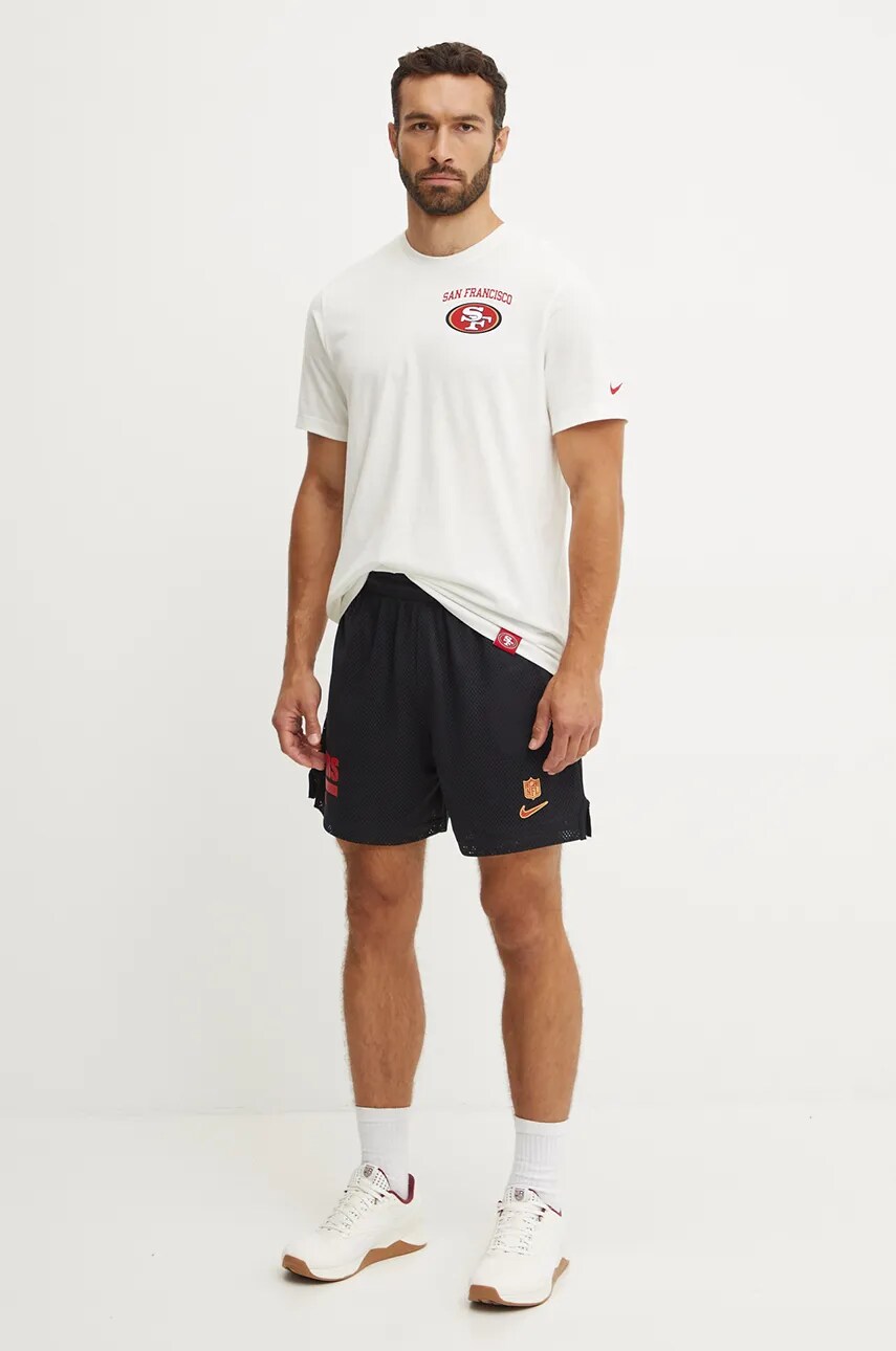 Бавовняна футболка Nike San Francisco 49ers чоловіча колір бежевий з принтом N199-11K-73-8AB