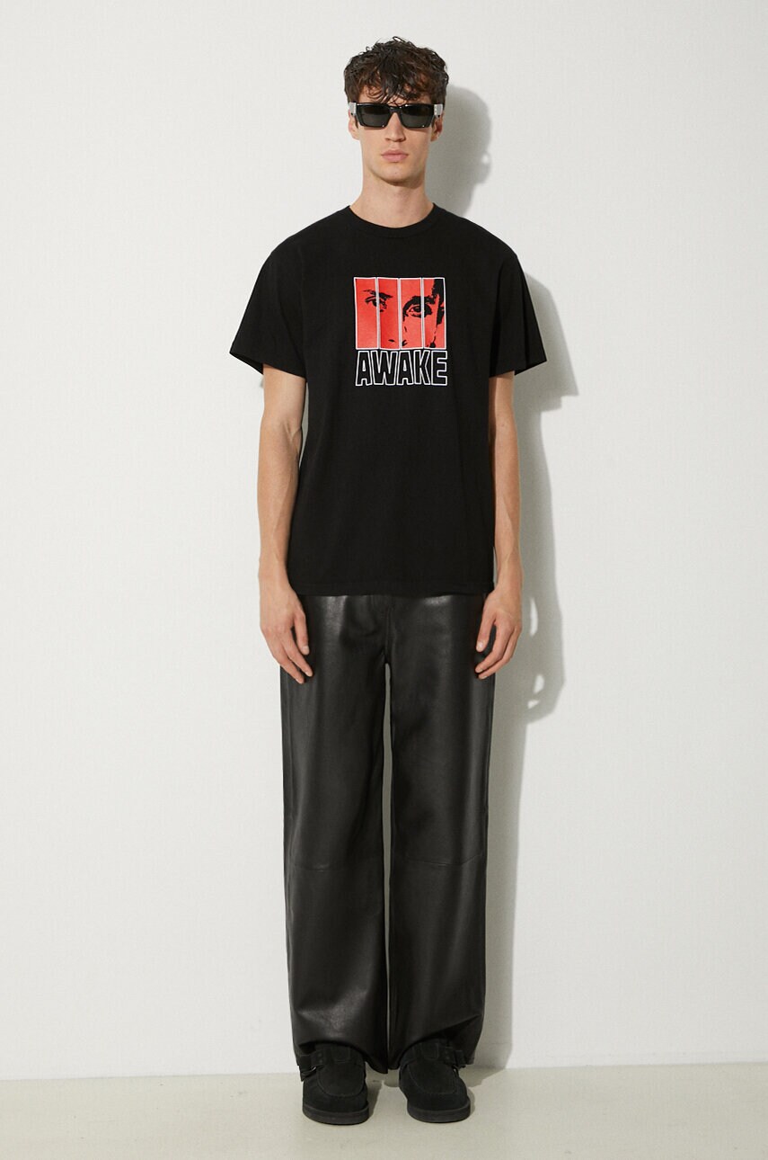 Бавовняна футболка Awake NY Vegas T Shirt чоловіча колір чорний з принтом SP24-TS006