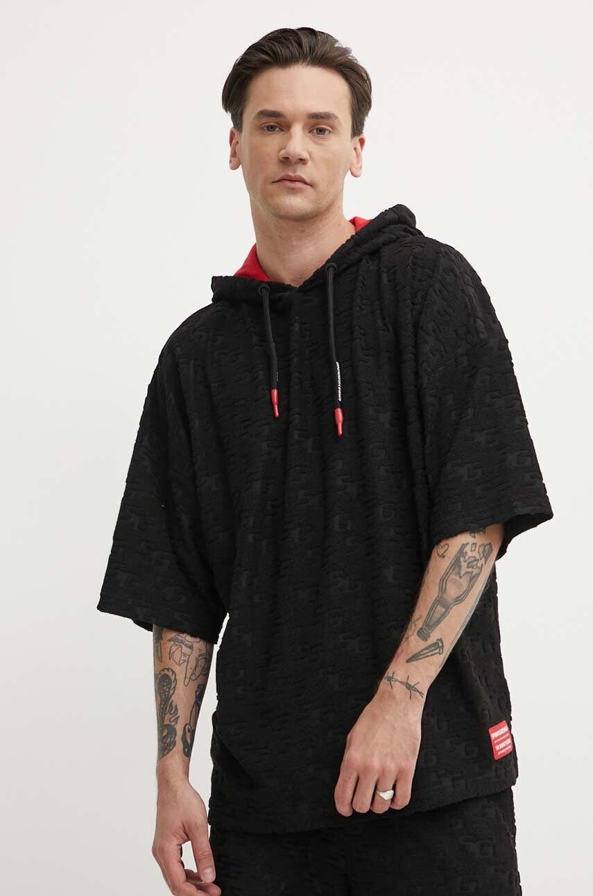 Футболка Sprayground колір чорний однотонний
