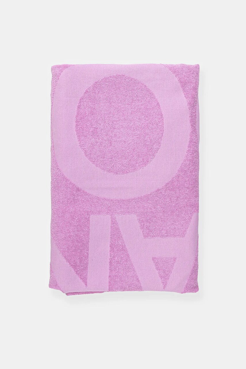 Бавовняний рушник Banana Moon Towely колір рожевий POPSY.TOWELY