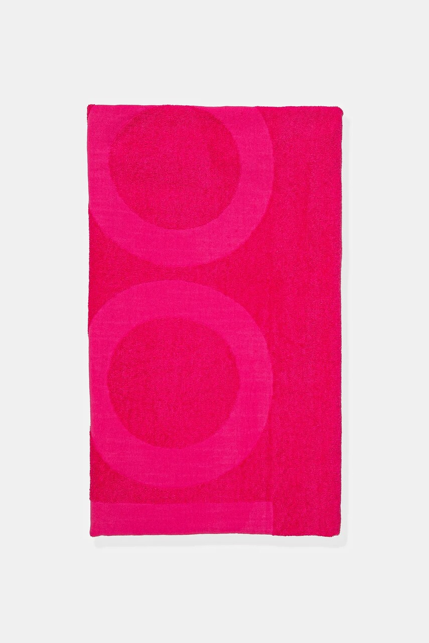 Бавовняний рушник Banana Moon Towely колір рожевий POPSY.TOWELY