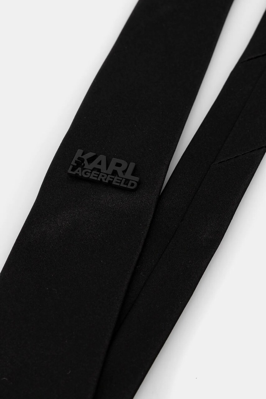 Шовковий галстук Karl Lagerfeld колір чорний 551178.805100