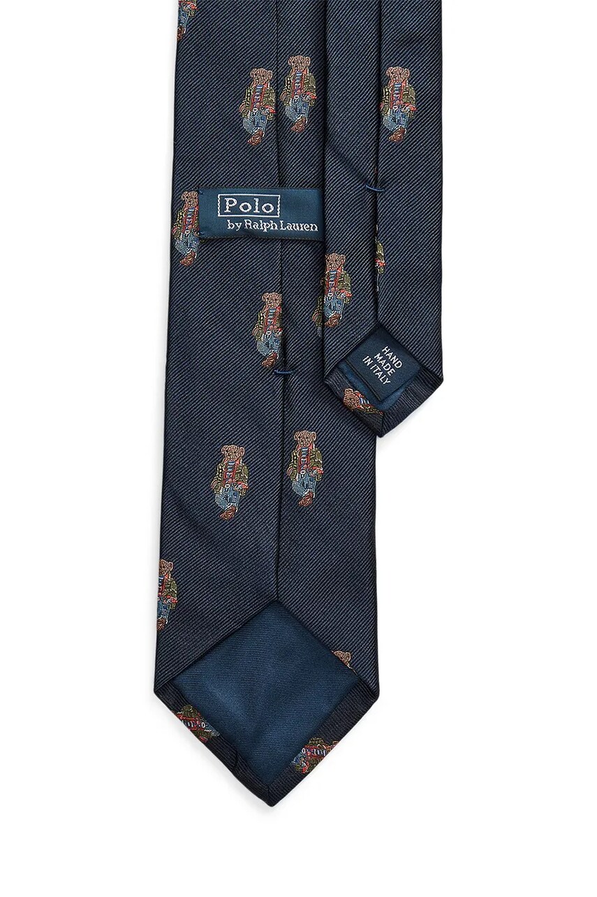 Шовковий галстук Polo Ralph Lauren колір синій 712958209