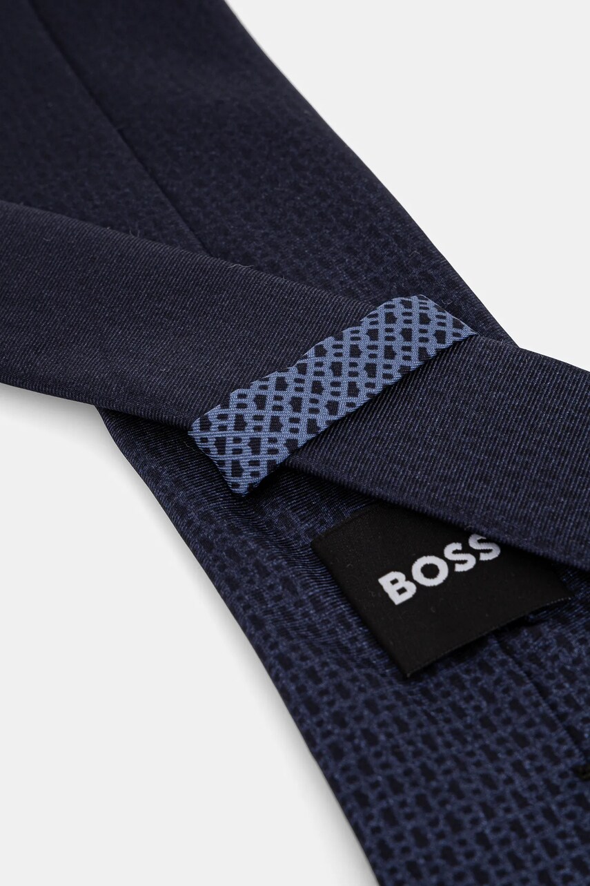 Шовковий галстук BOSS колір синій 50540026