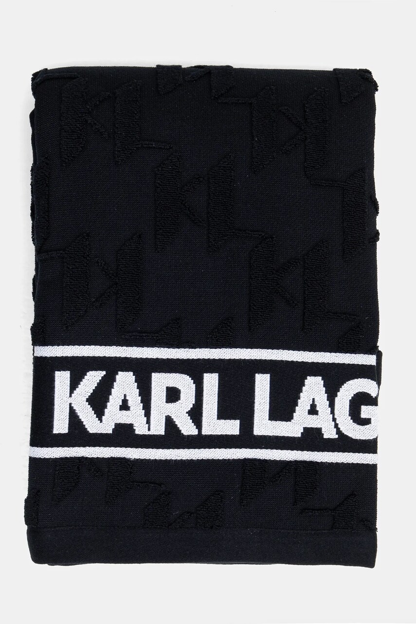 Бавовняний рушник Karl Lagerfeld колір чорний A1W43001