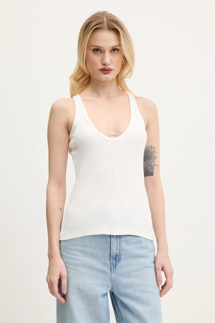 Бавовняна футболка MM6 Maison Margiela колір білий S52NL0070.M20054