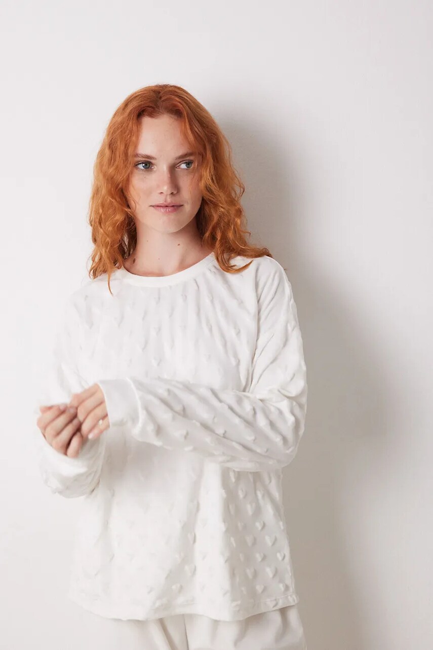 Піжама women'secret LOVE ACTUALLY GENERIC PJ жіноча колір бежевий 4758234