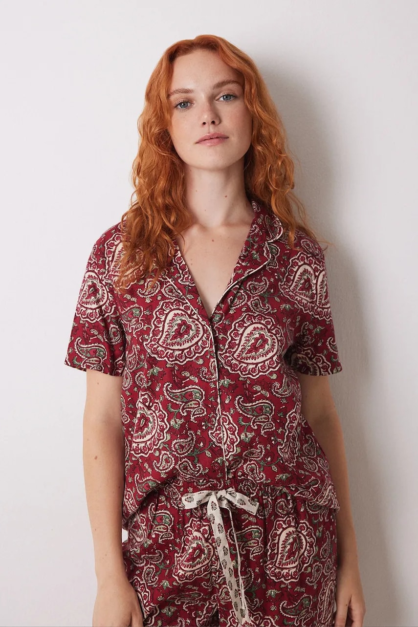 Піжама women'secret MIX AND MATCH LOVE ACTUALLY жіноча колір червоний 4858814
