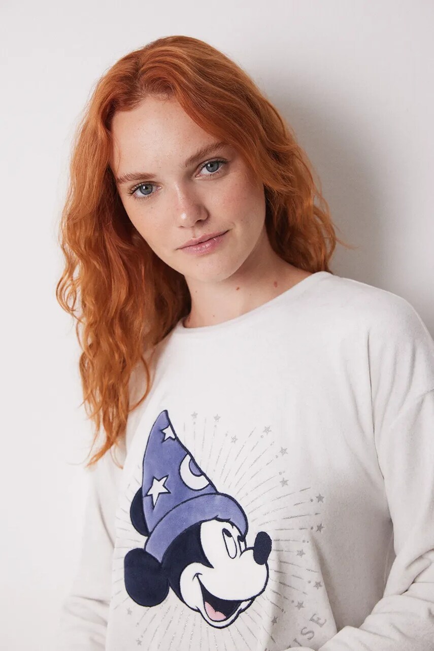 Нічна сорочка women'secret MICKEY жіноча колір сірий 4448053