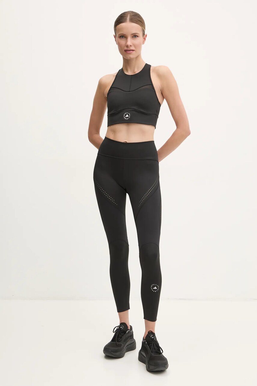 Спортивний бюстгальтер adidas by Stella McCartney TruePurpose колір чорний однотонний JF3760
