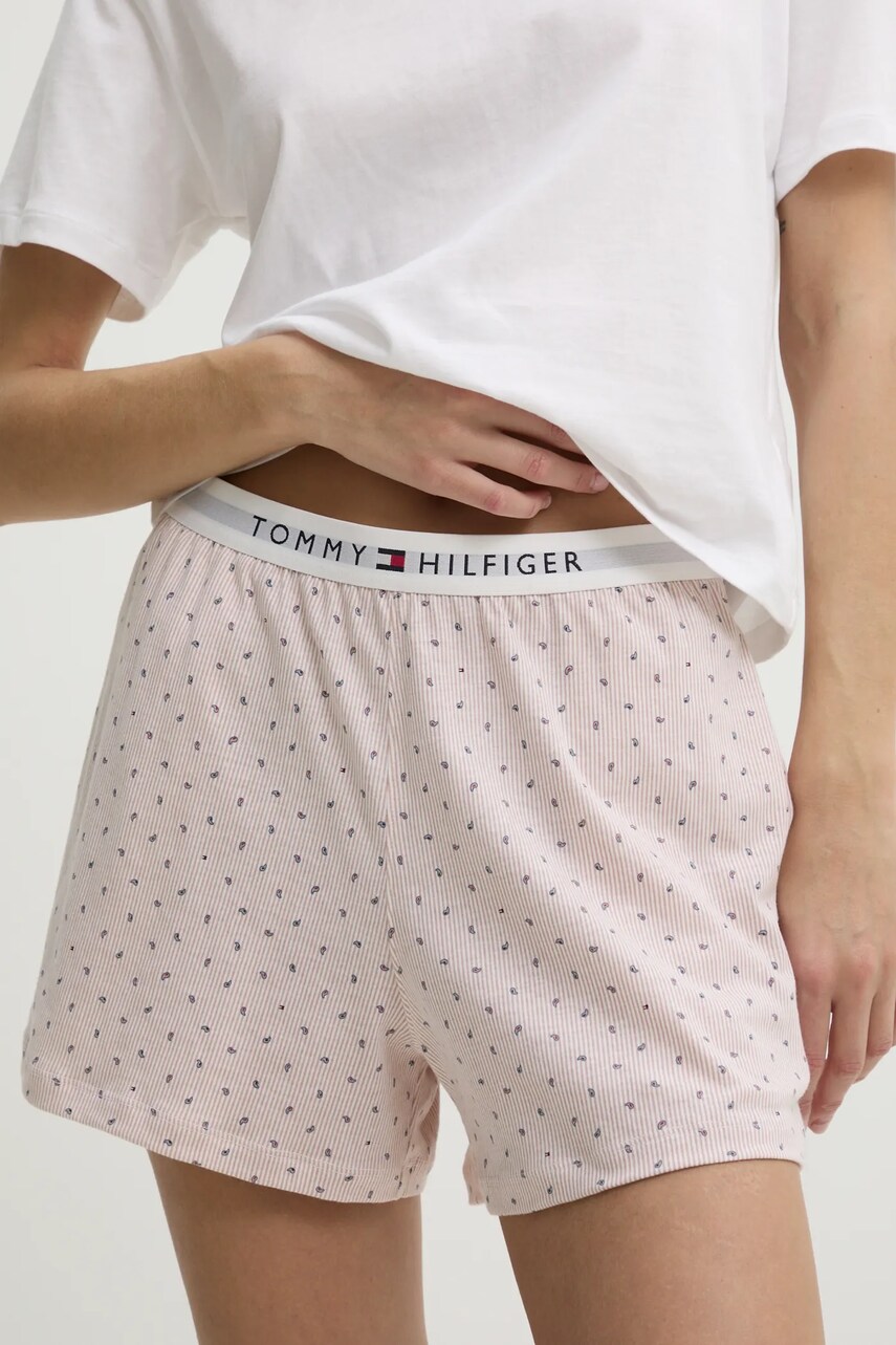 Піжама Tommy Hilfiger жіноча колір білий UW0UW05760