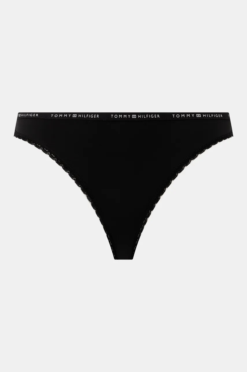 Стринги Tommy Hilfiger 3-pack колір чорний UW0UW05882