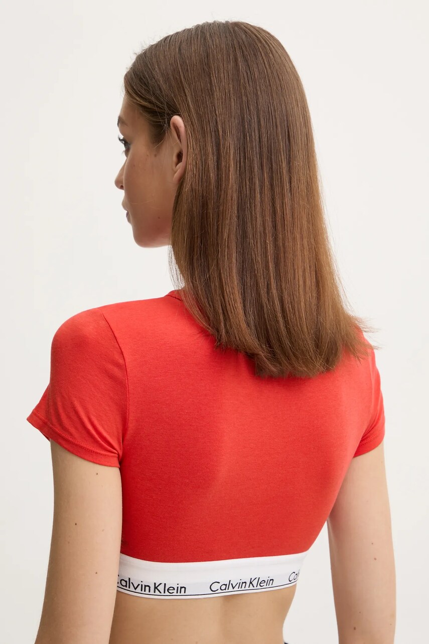 Футболка Calvin Klein Underwear жіноча колір червоний LV00QF7213