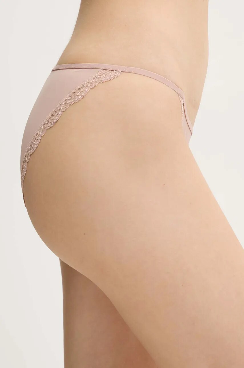 Труси Calvin Klein Underwear колір бежевий LV00QD5269