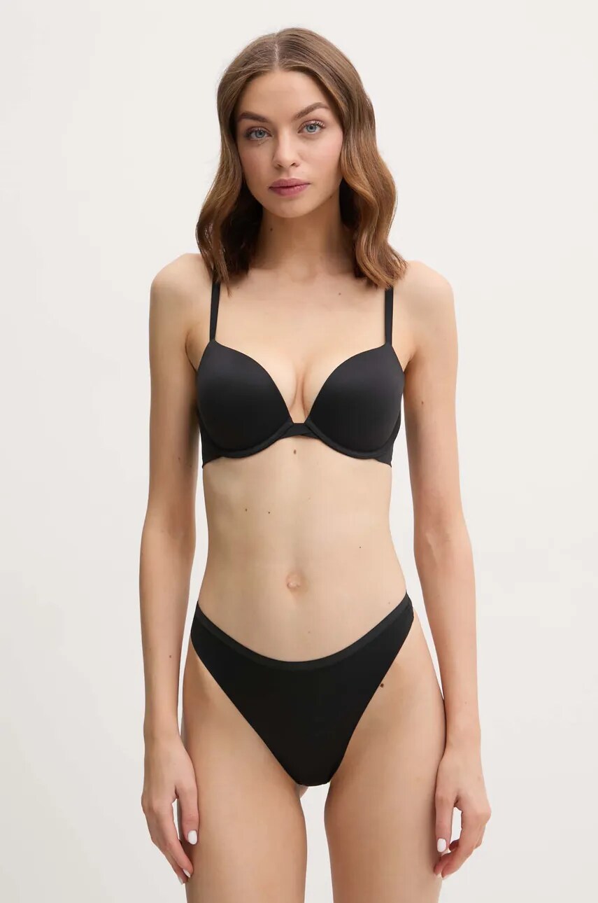 Бюстгальтер Calvin Klein Underwear колір чорний однотонний LV00QF7315