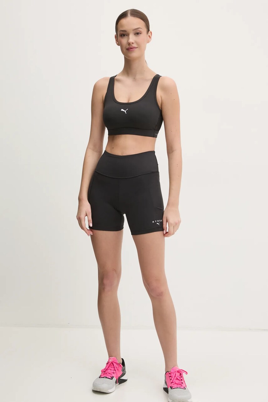 Спортивний бюстгальтер Puma 4Keeps Cloudspun колір чорний однотонний 526686