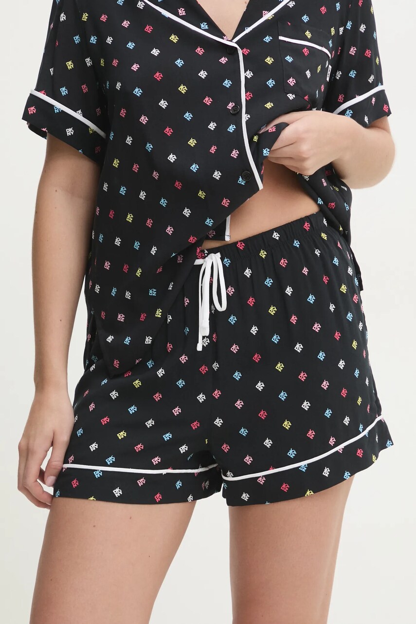 Піжама Dkny жіноча колір чорний YI50043