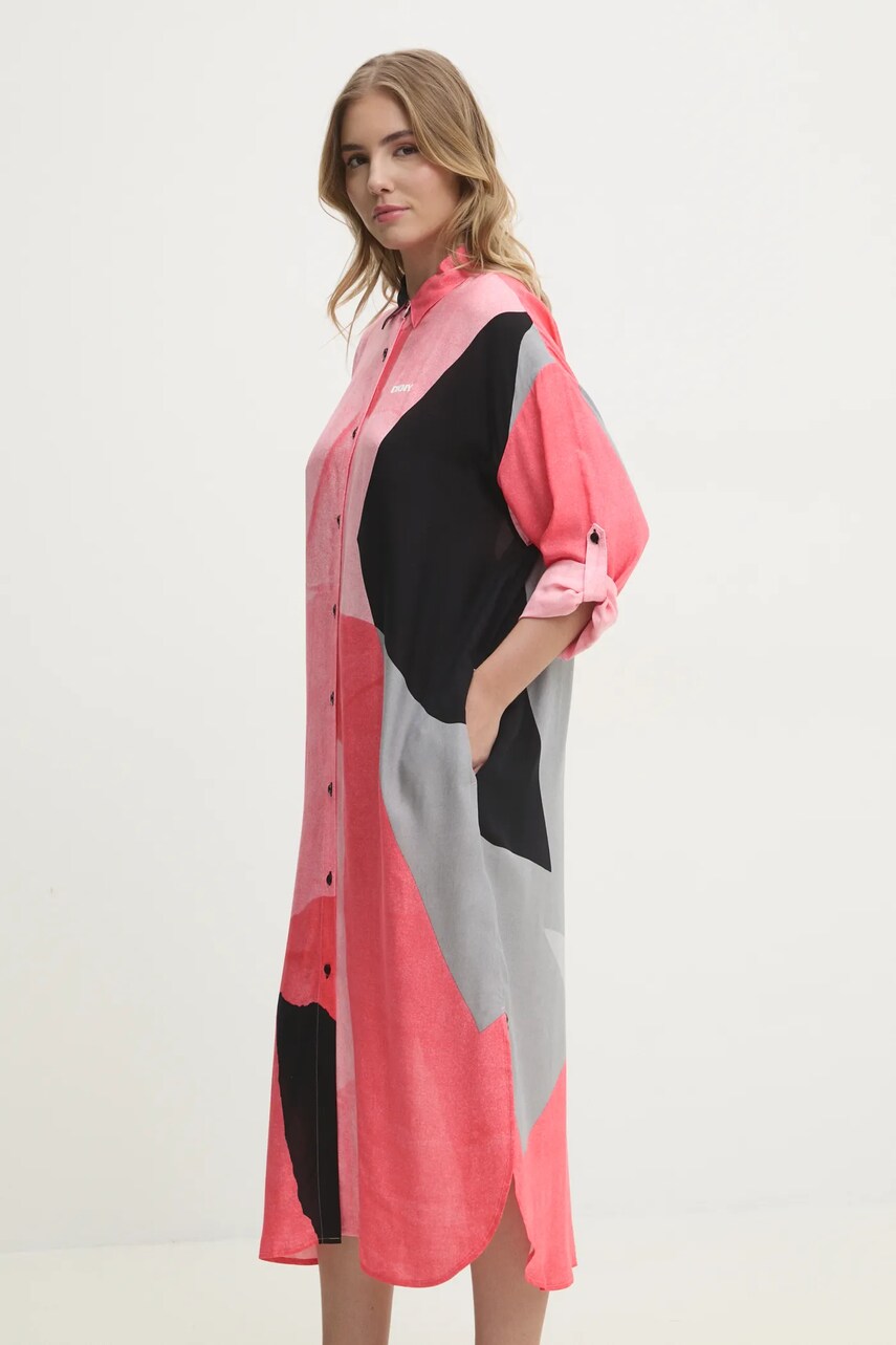 Нічна сорочка Dkny жіноча колір рожевий YI60043