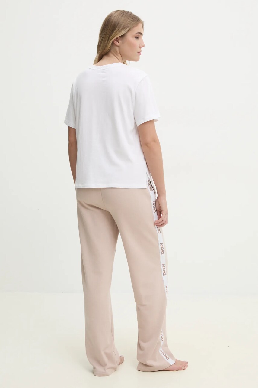 Піжама Dkny жіноча колір білий YI70040