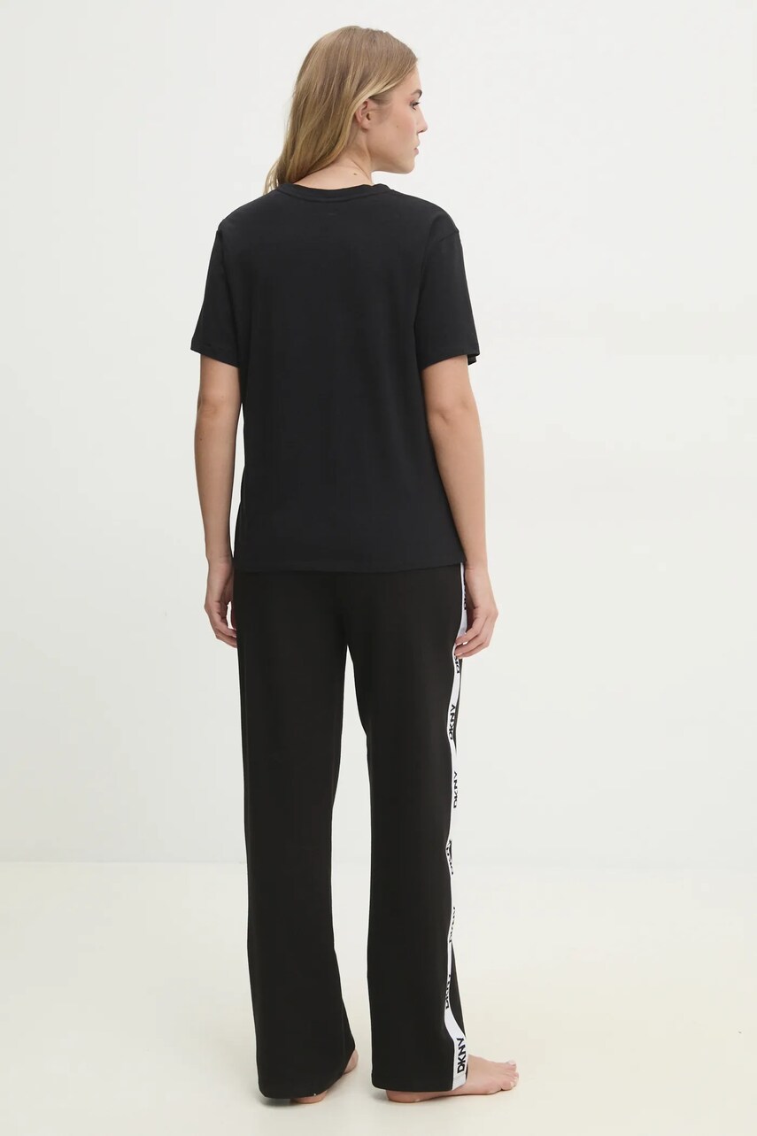 Піжама Dkny жіноча колір чорний YI70040