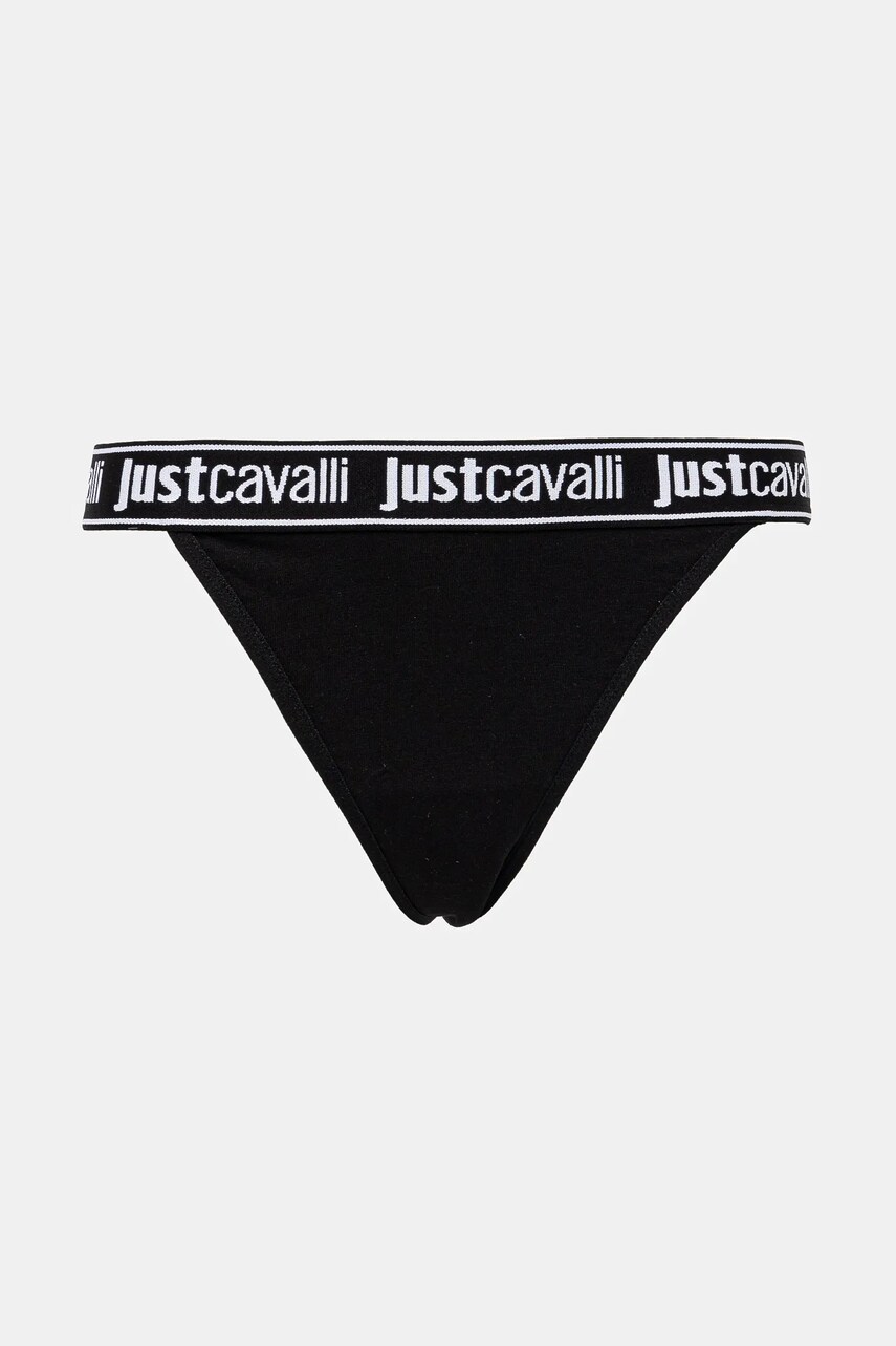 Стринги Just Cavalli 3-pack колір чорний 78PAJU01 CJUT2