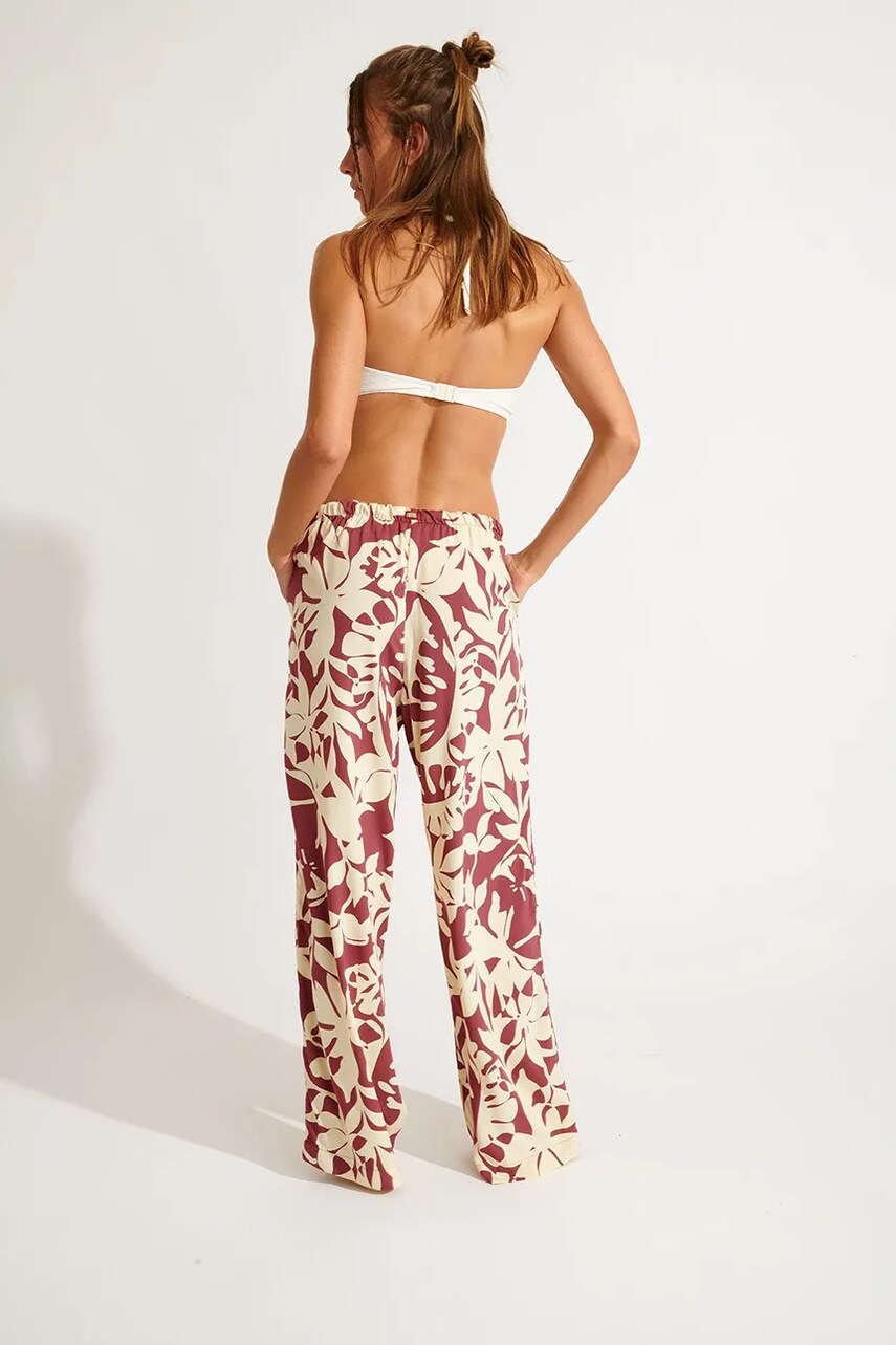 Пляжні штани Banana Moon Sarong колір бордовий OKEAH.SARONG