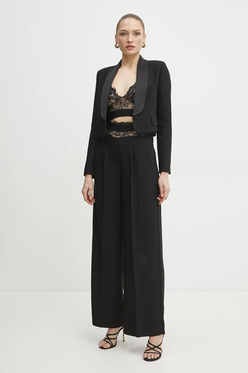 Бюстгальтер Ermanno Scervino колір чорний мереживо однотонний 56TL055ER1