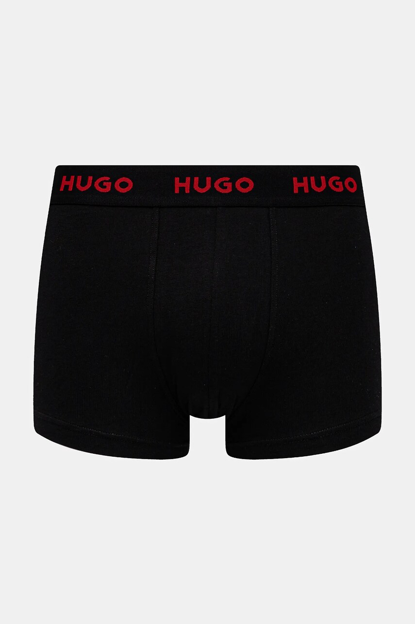 Боксери HUGO 3-pack чоловічі колір чорний 50532550