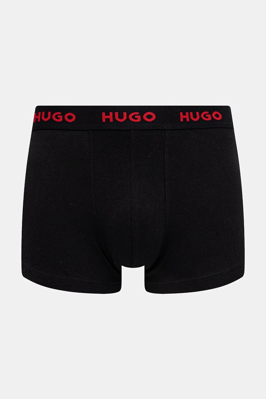Боксери HUGO 3-pack чоловічі колір чорний 50532550