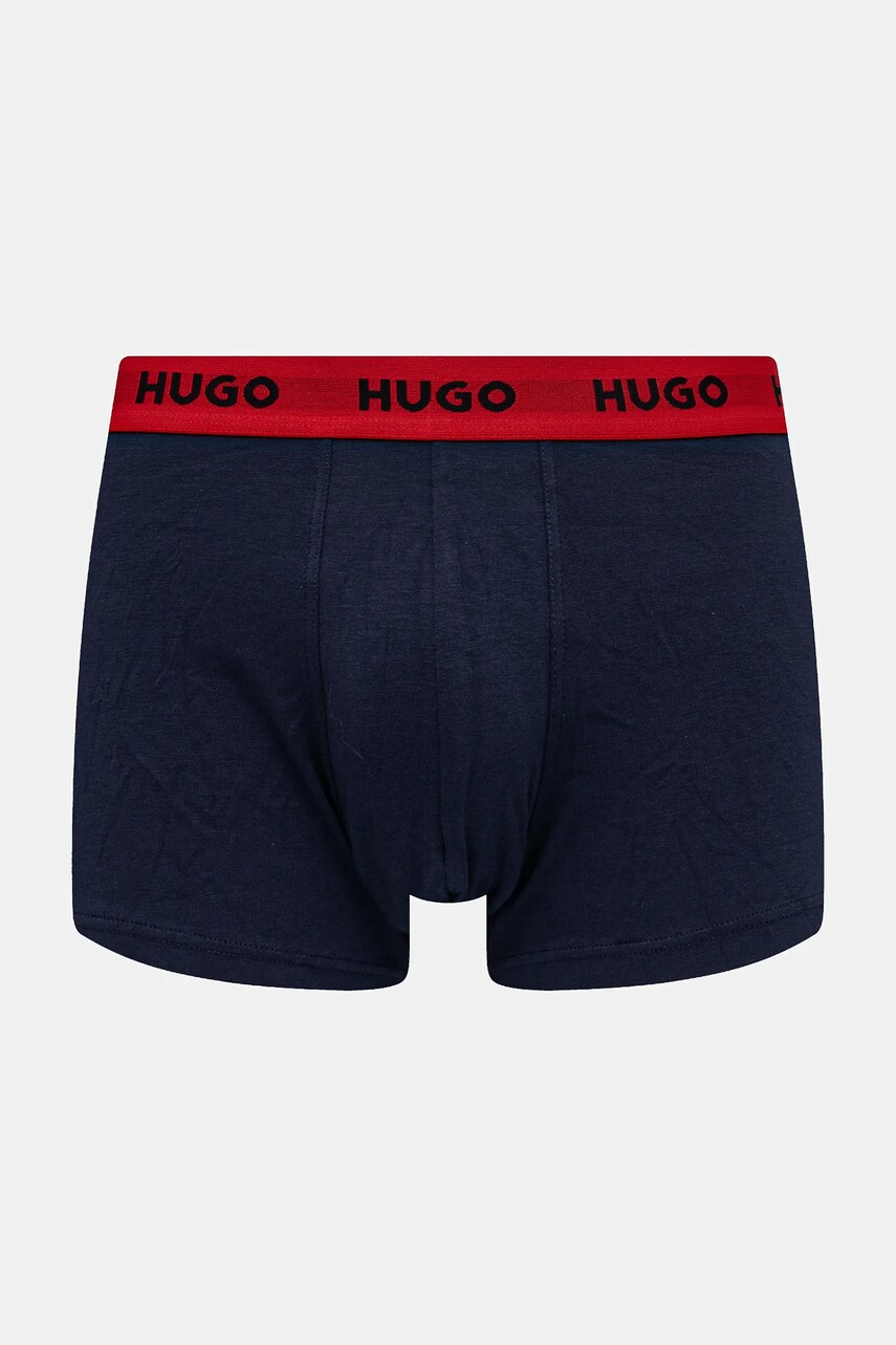 Боксери HUGO 3-pack чоловічі колір червоний 50532611