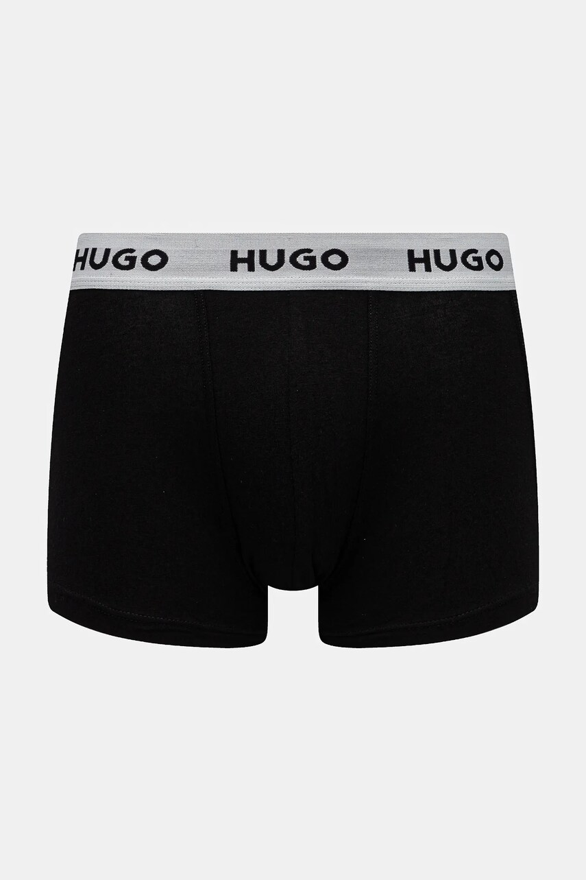Боксери HUGO 3-pack чоловічі колір чорний 50532611