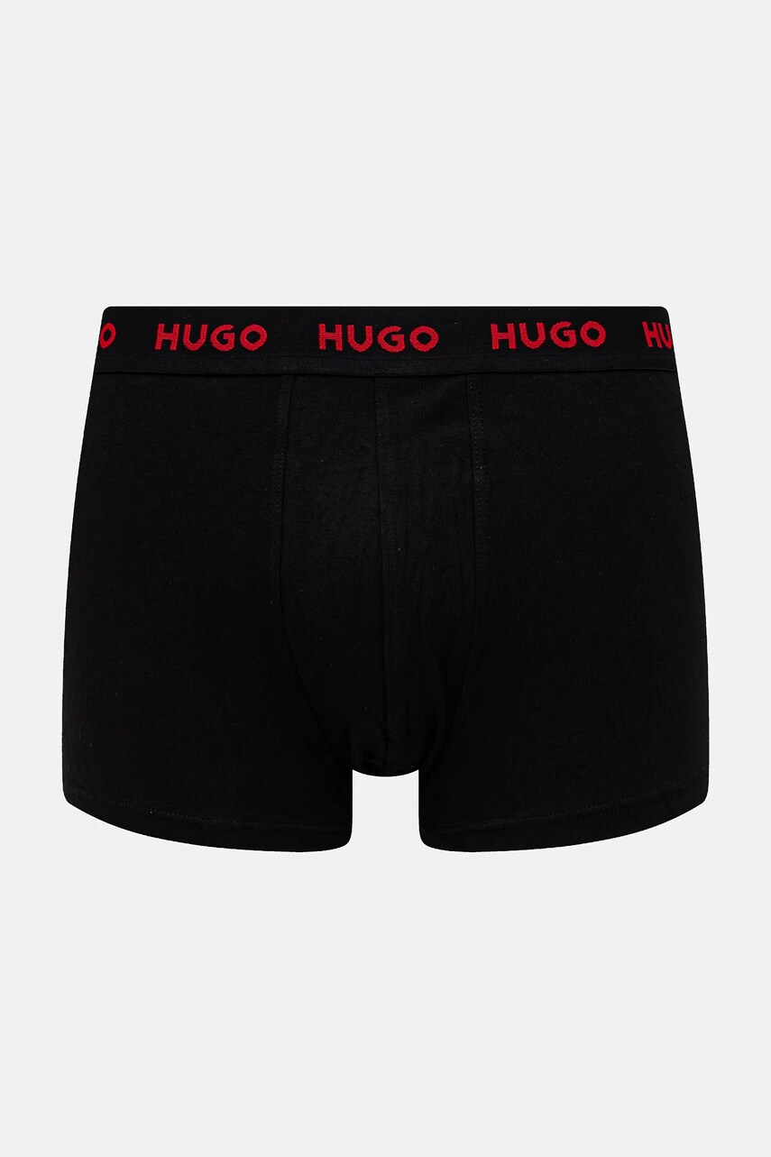 Боксери HUGO 3-pack чоловічі колір чорний 50532611