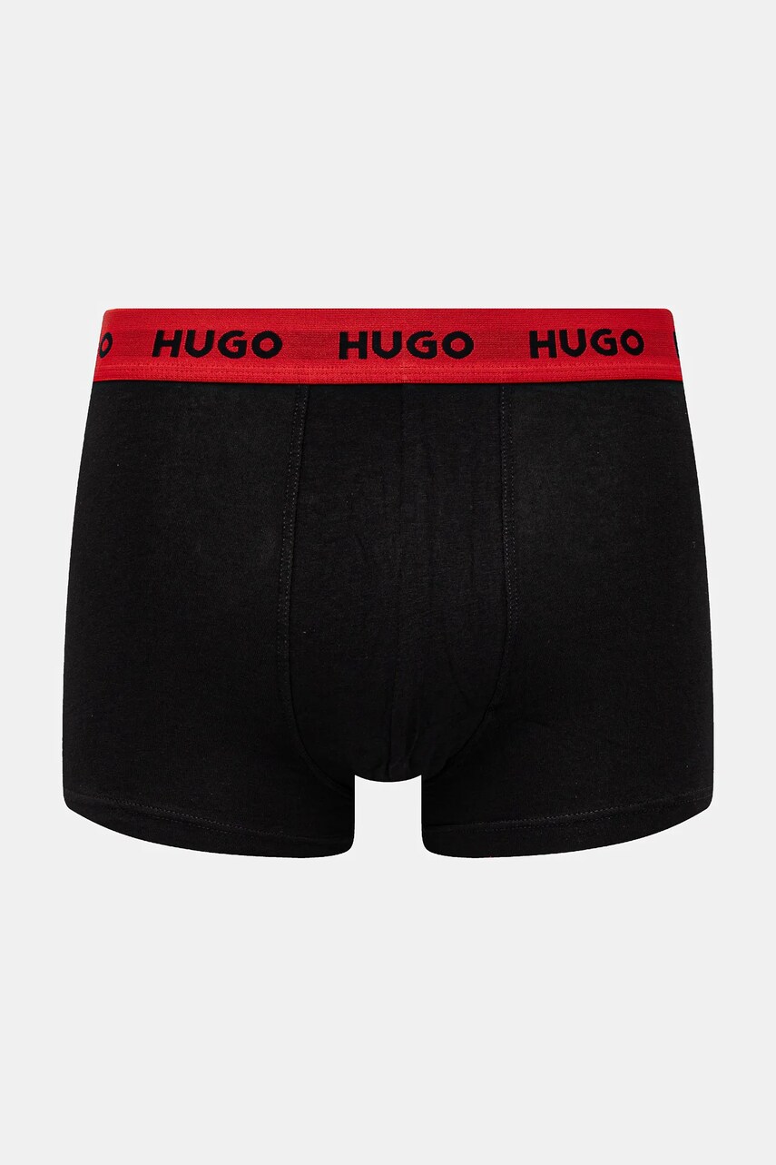 Боксери HUGO 3-pack чоловічі колір чорний 50532611