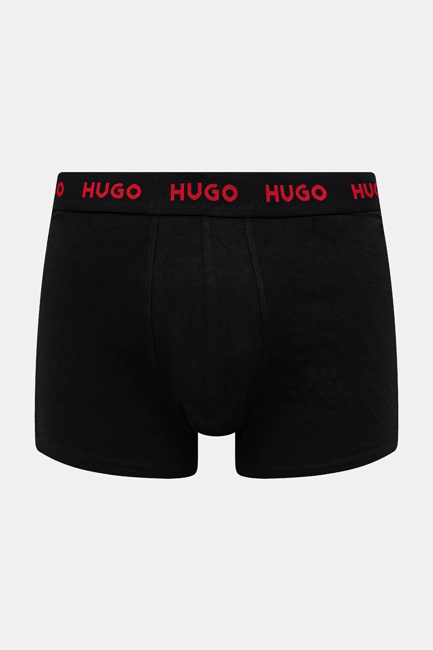 Боксери HUGO 3-pack чоловічі колір чорний 50532559