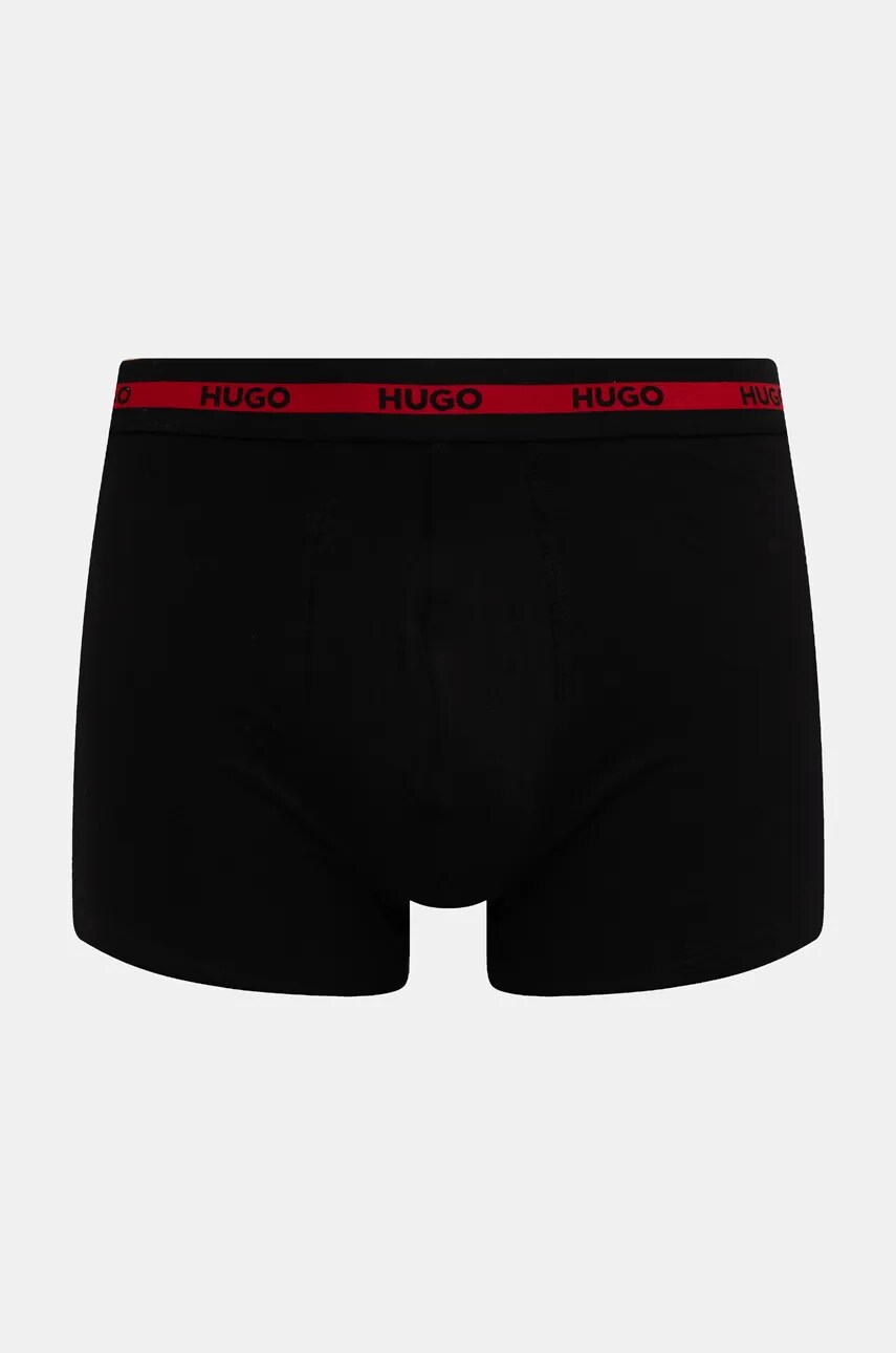 Боксери HUGO 3-pack чоловічі колір чорний 50534694